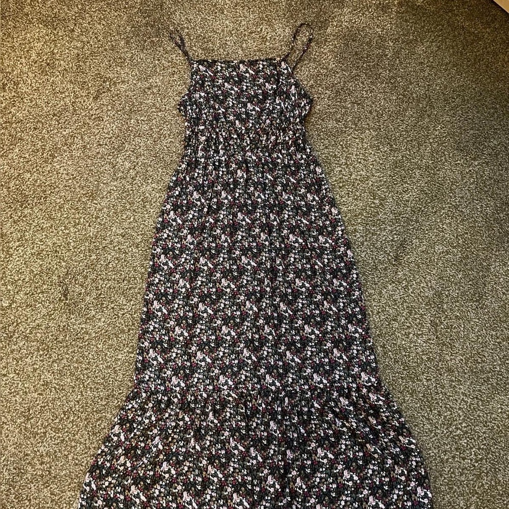 Primark Black and White Spaghetti Strap Maxi Sundress